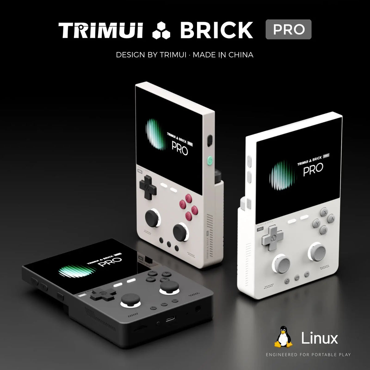 TRIMUI Brick Pro 3.95 Inch IPS Handheld, Up to 12000 Games