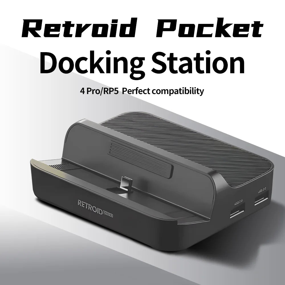 Retroid Pocket 5 Docking Station For Retroid Pocket 4 Pro / RP5 Game Console Dock Accessories Custom