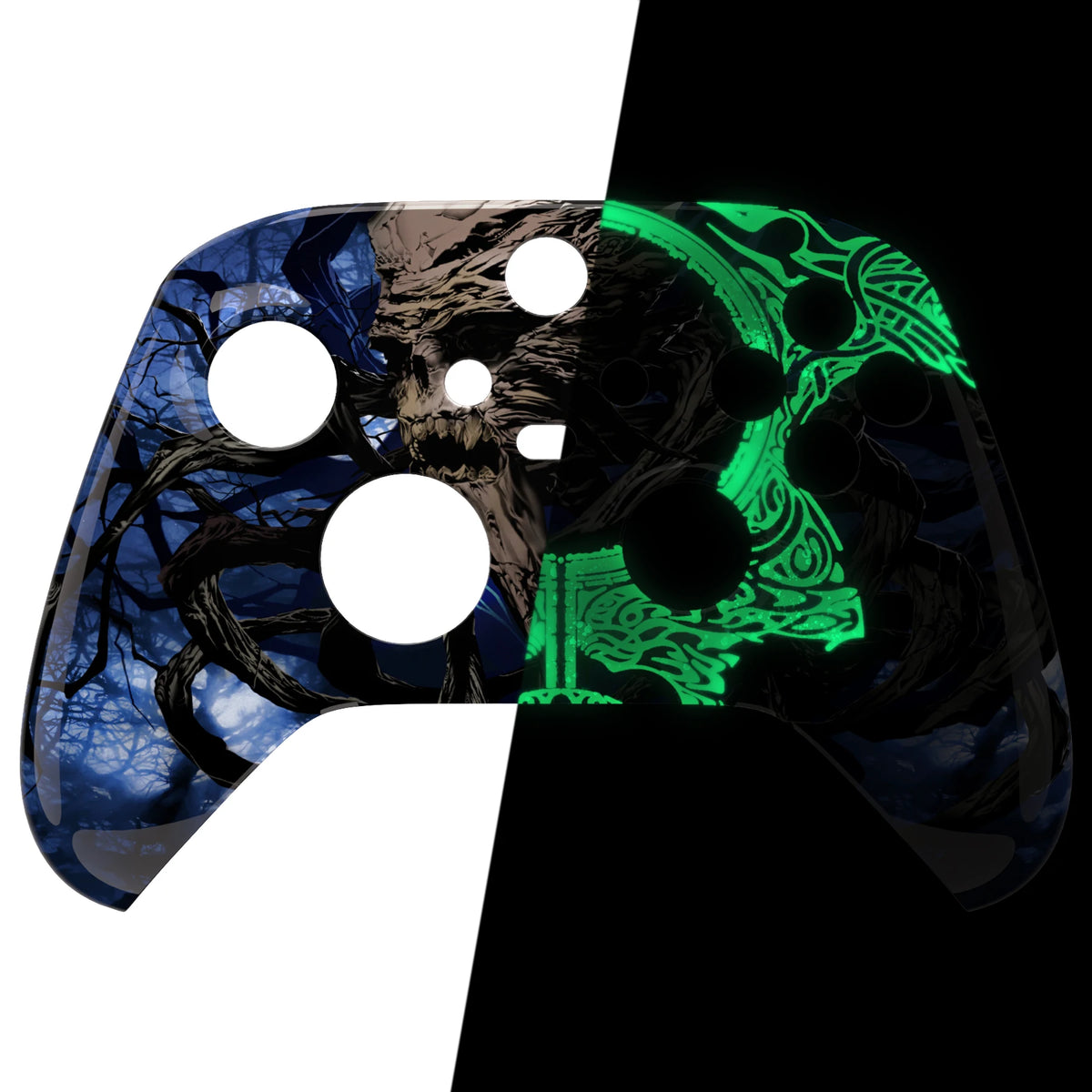 eXtremeRate Custom Pattern Part Faceplate, Soft Touch Grip Front Housing Shell Case for Xbox Series X/S (Xbox Core) Controller