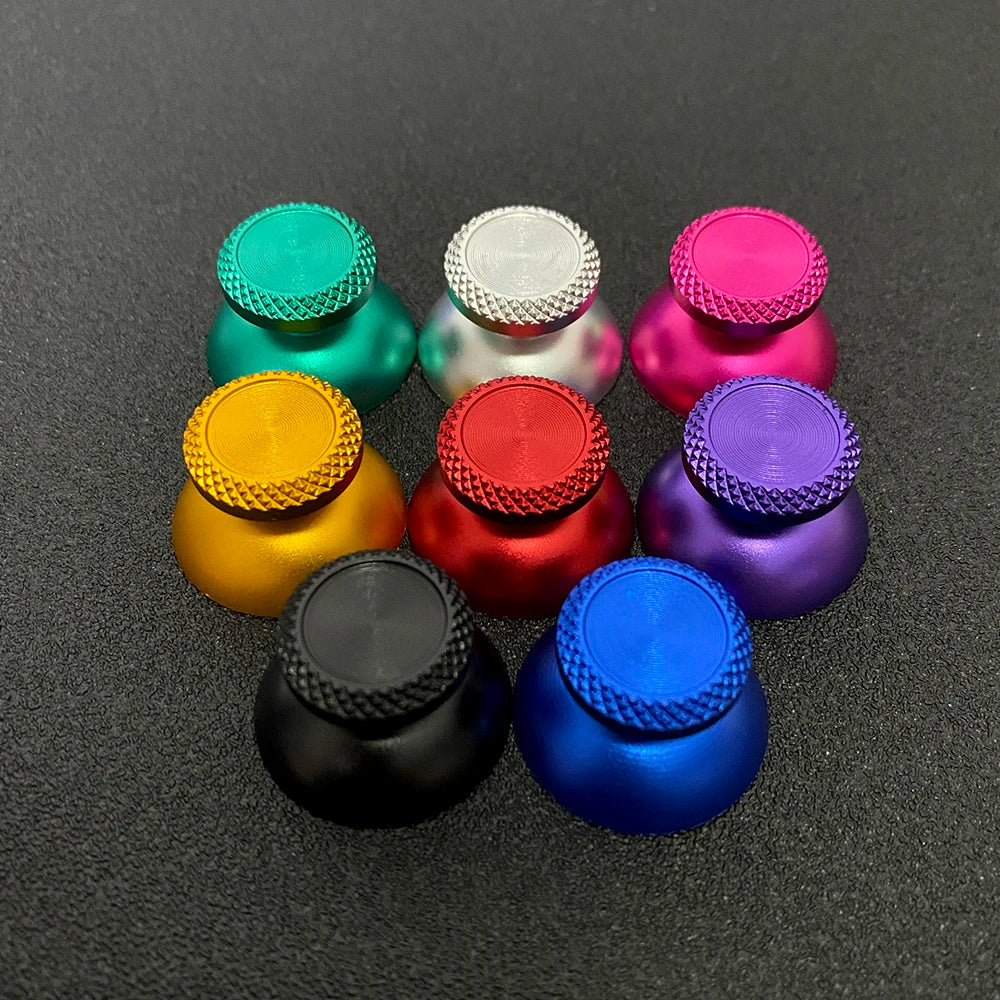1pair Aluminum Metal Analog Joystick thumb Stick Grip Cap For PS5 Controller Gamepad Rocker Caps Thumbstick Accessories