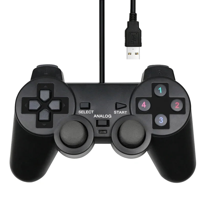 Wired USB PC Game Controller for Windows XP/7/8/10 Laptop