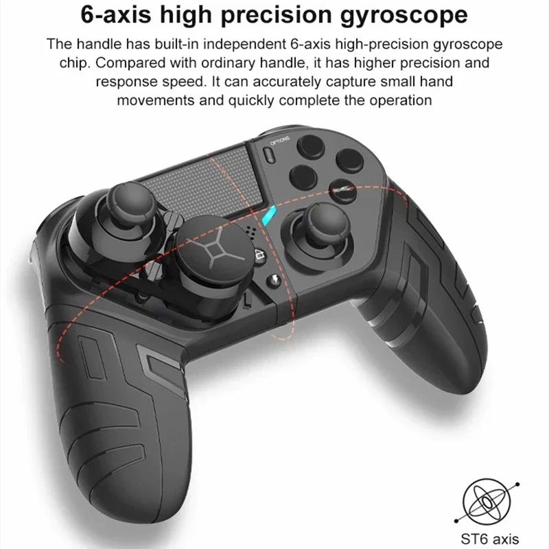 AyeBeau NS53R Bluetooth Controller for PS4, PS3, PC, Android