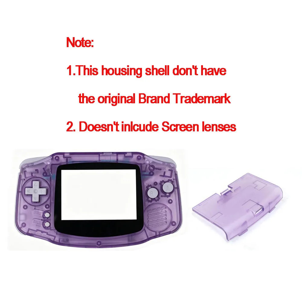 Replacement Housing Shell With USB-C Battery Cover With Buttons Rubber For HISPEEDIDO Game Boy Advance GBA IPS V2/V5 Battery MOD