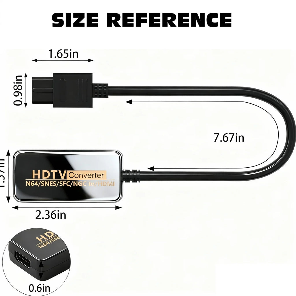New 1080P HDMI N64 Video Game Converter For Nintendo N64/SNES/SFC HD TV Converter Retro Game Console Video Converter Adapter