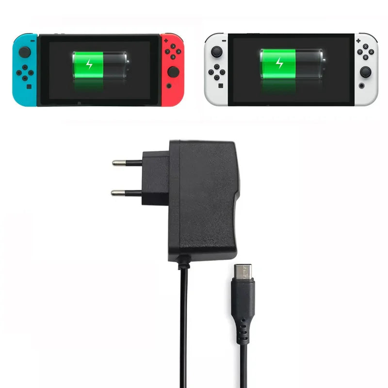 USB-C Charger for Switch OLED/Lite/Switch 2 5V 2.4A