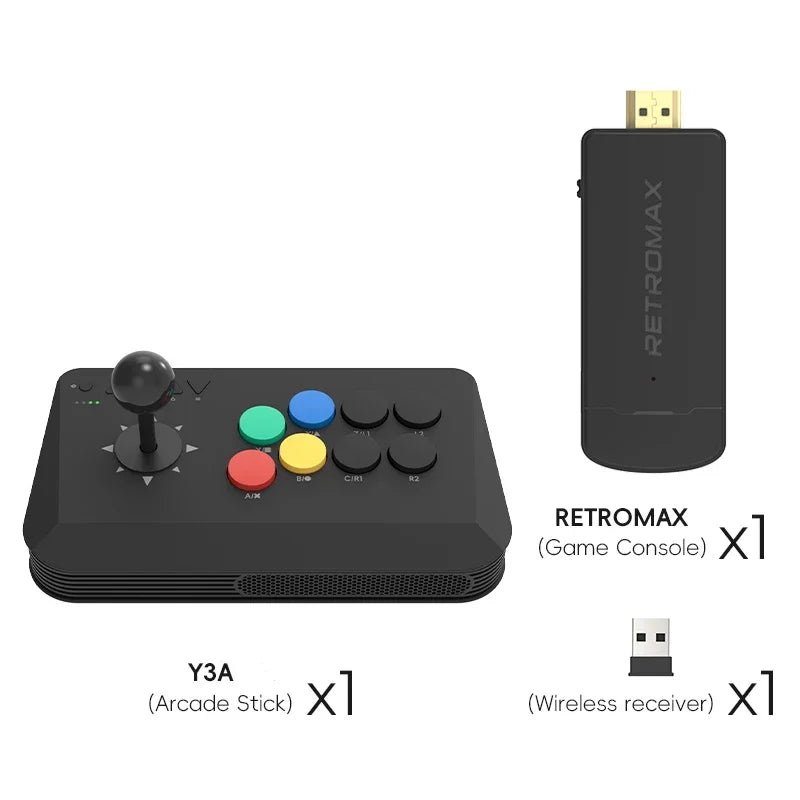 Data Frog Wireless Y3A Max Arcade Stick Fight Joystick for PC TV Box Multi-System Universal Fighting Game Controller
