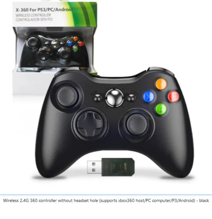 Xbox360 Wired/Wireless Game Controller for PC, P3, Android, Shared Arcade Controller Black Myth Wukong
