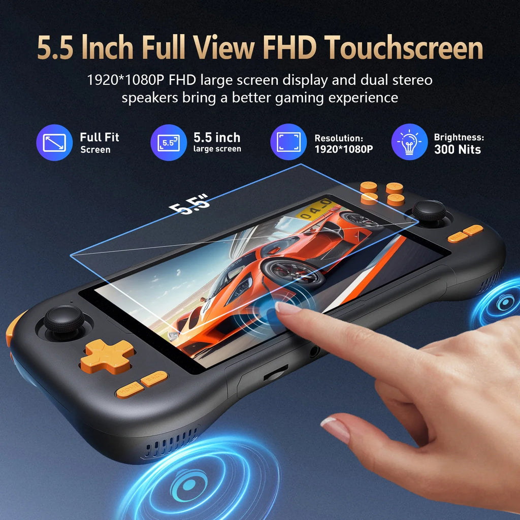 K56 Handheld Game Console 5.5-Inch Touch Screen Android 14 128G