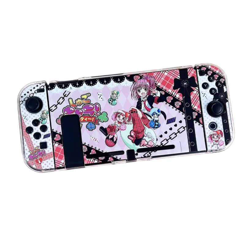 Shugo Chara Hinamori Amu Clear Case For Switch Oled Lite Ns2 Game Merchandise Transparent Protective Cover Console Accessories