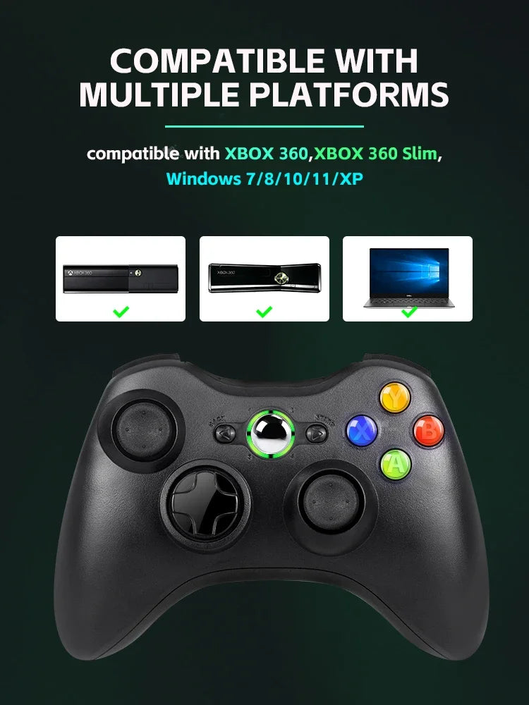 DATA FROG 2.4G Wireless Gamepad Controller With 3D Rocker Joystick For Xbox 360 PS3 PC Video Game Console Gaming Accessories