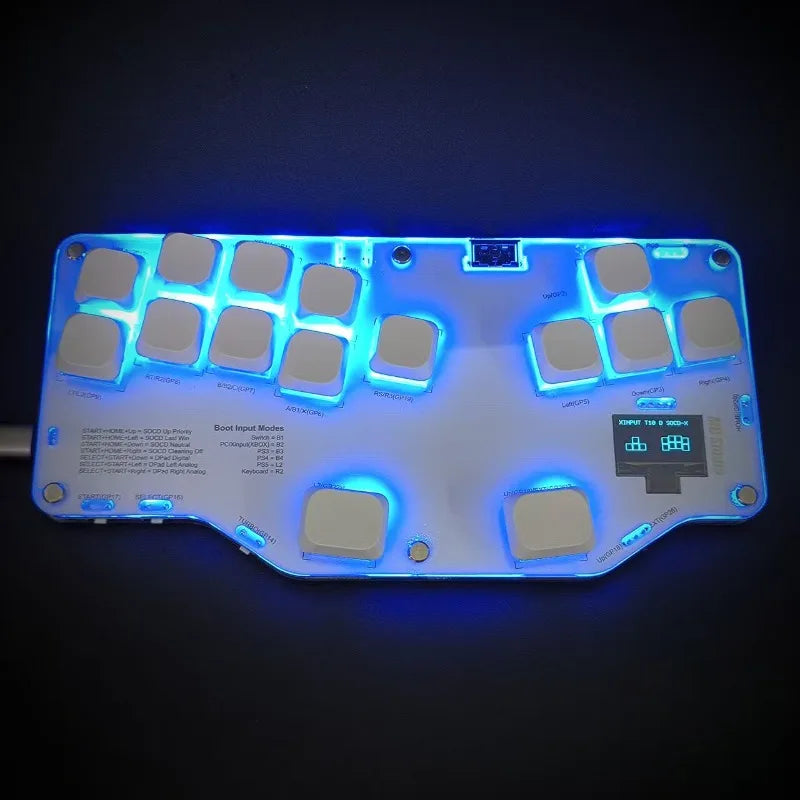 Mixbox Right Hand Combat Keyboard Customized RGB Ergonomics Wired Keyboard Low Axis Hot-swap Joystick Keyboard Accessories Gifts