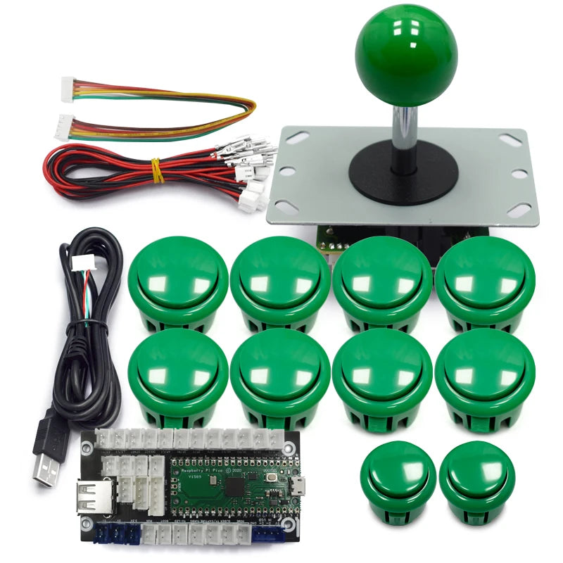 Copy Sanwa Arcade Game Diy Kit 8 Way Joystick Push Buttons Usb Board Support PC 360 Raspberry Pi PC Android PS3 PS4