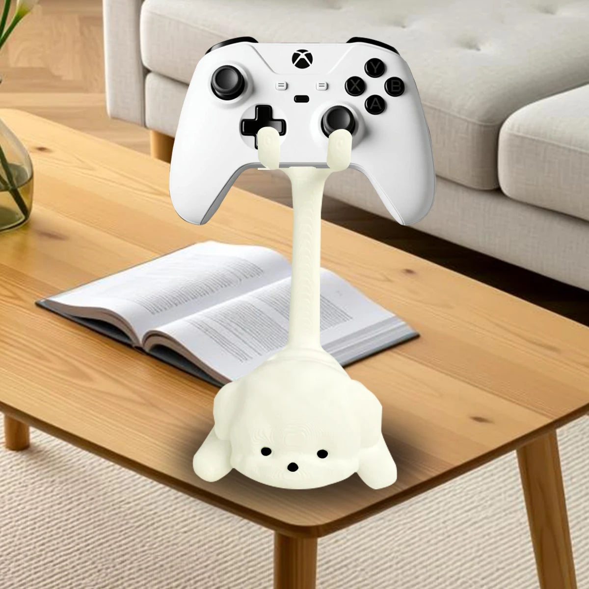 Cute Cat-Shaped Controller Stand for PS5 PS4 Xbox Switch