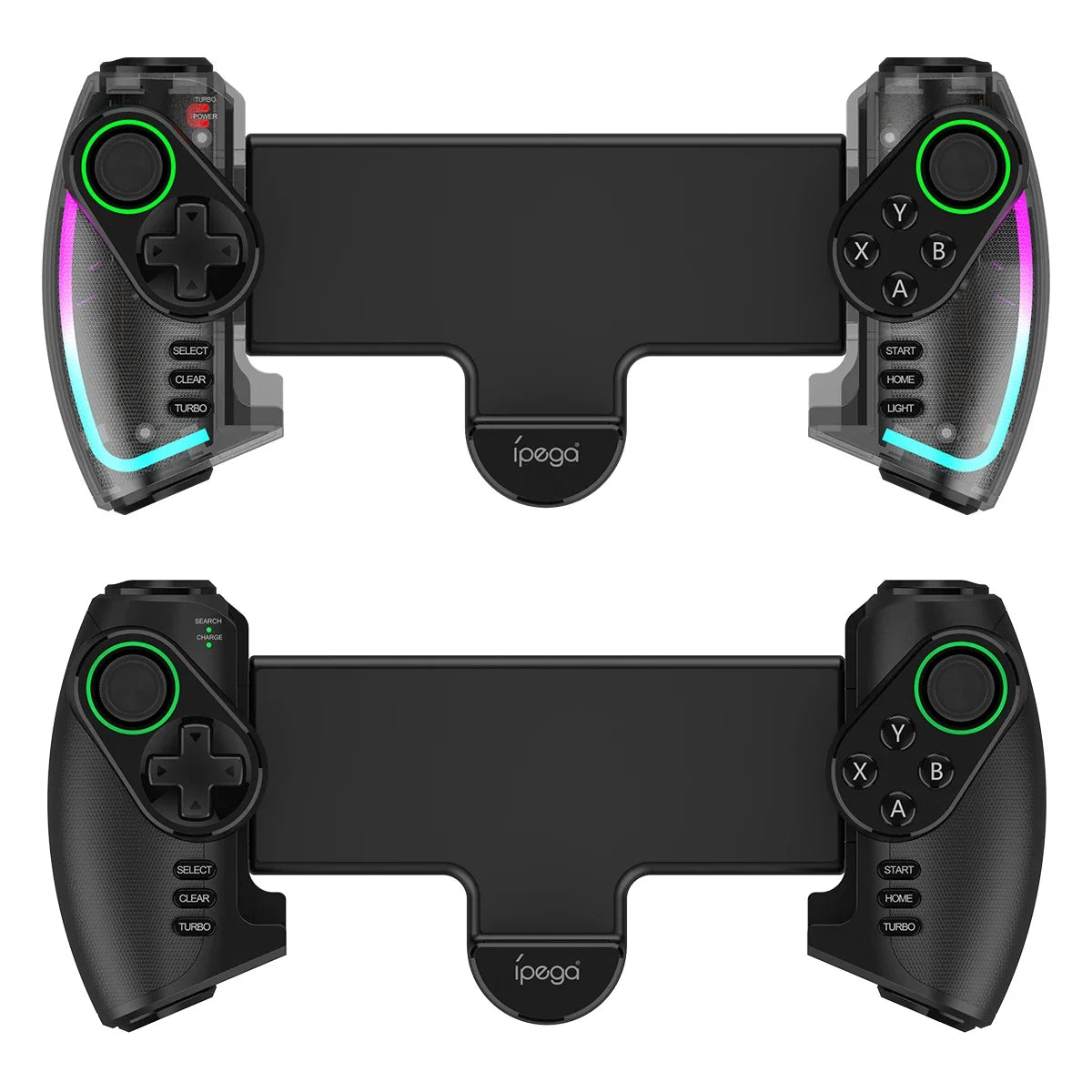 IPEGA Wireless Gamepad For Nintendo Switch,Android, iOS ,iPad ,PC With RGB Light Linear, Vibration Stretchable Controller PG9777