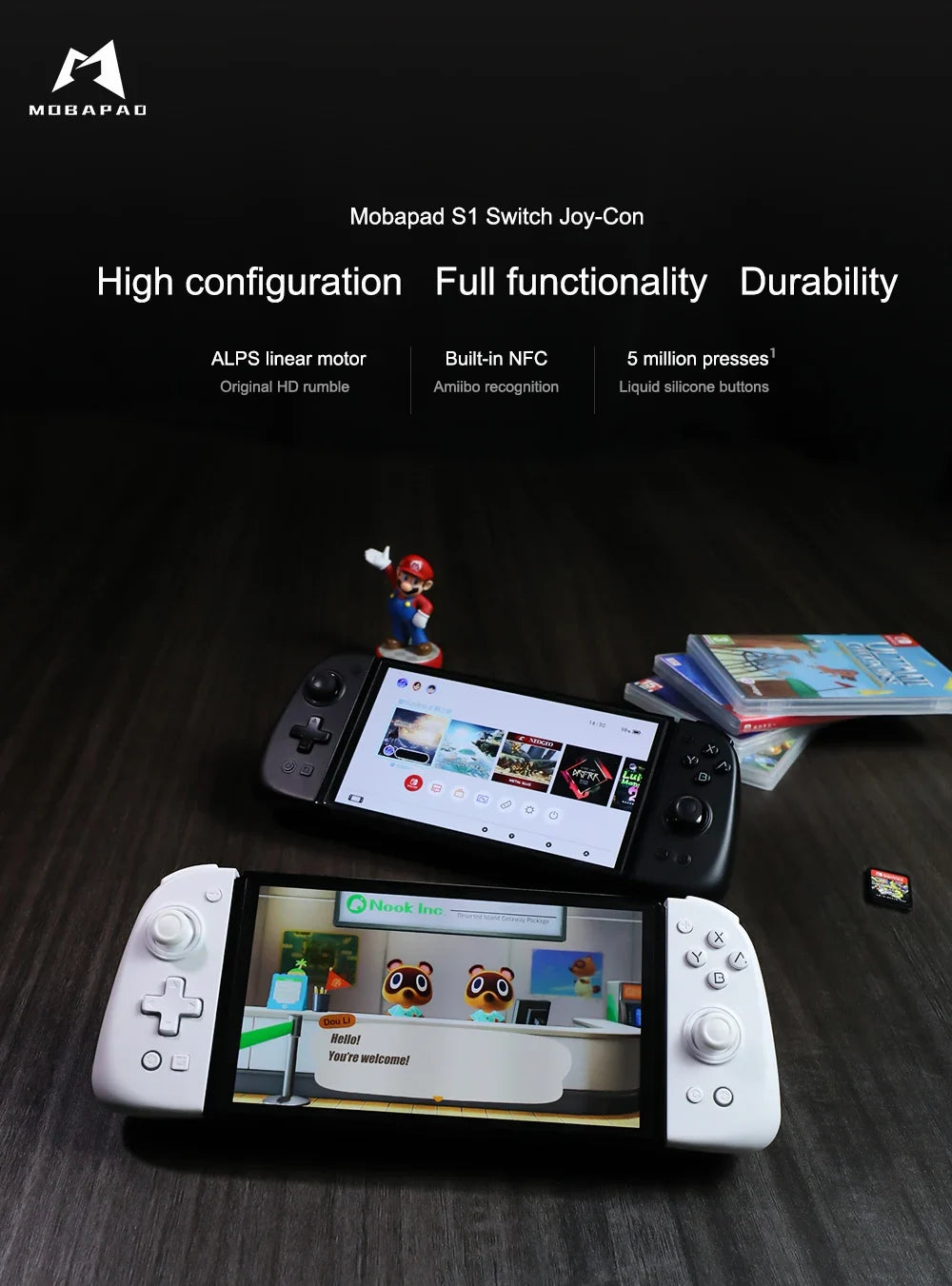 MOBAPAD S1 HD Hall Joystick Controller for Switch and Switch OLED