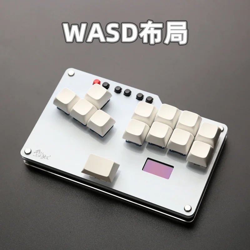 HitBox Mini Keyboard Portable Arcade Joystick Street Fighter Gaming Accessories for PC GP2040-CE Hot Swap Ergonomic Keyboard