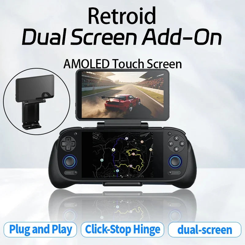 Retroid Pocket 4 Pro Dual Screen Add-on, 5.5-inch OLED Back Clip