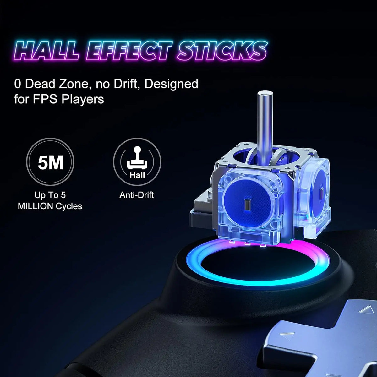 Bonadget RH-617 Wireless Controller for Switch Lite, OLED, PC