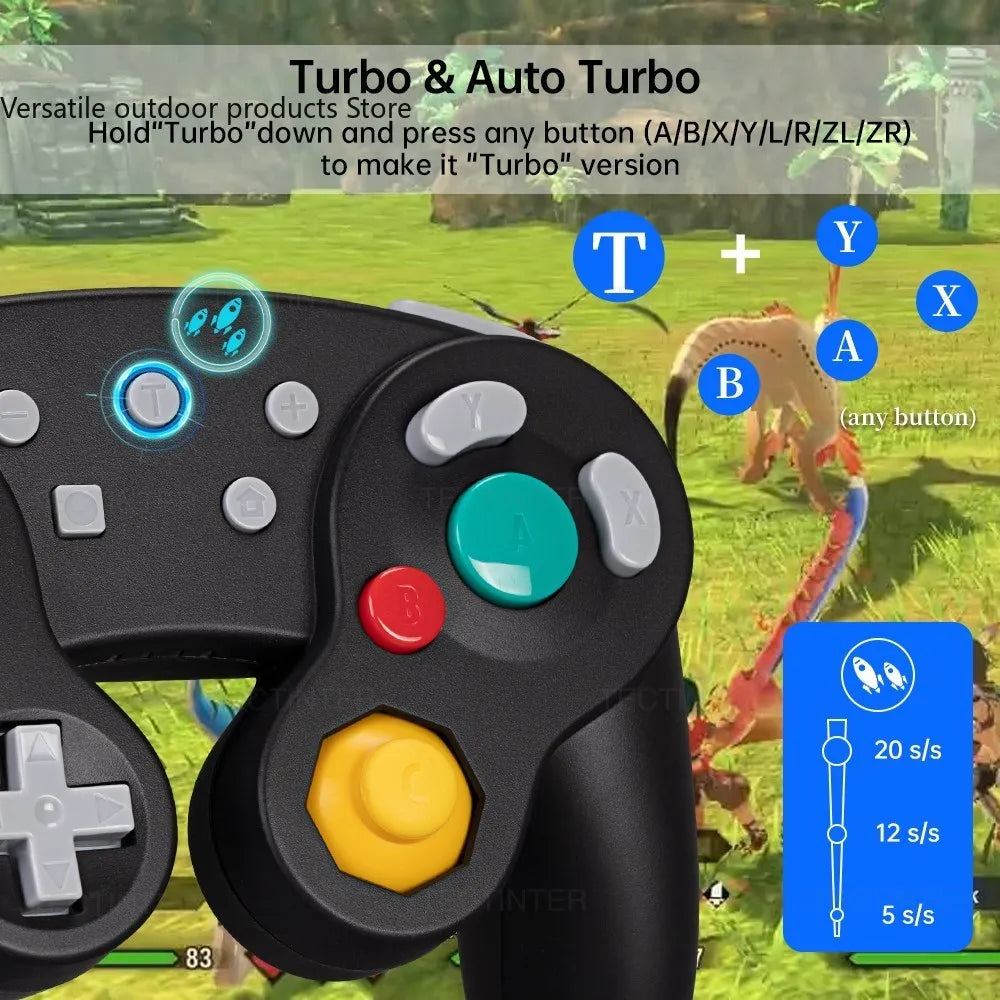 Bluetooth GameCube-Style Controller for Nintendo Switch 2, PC