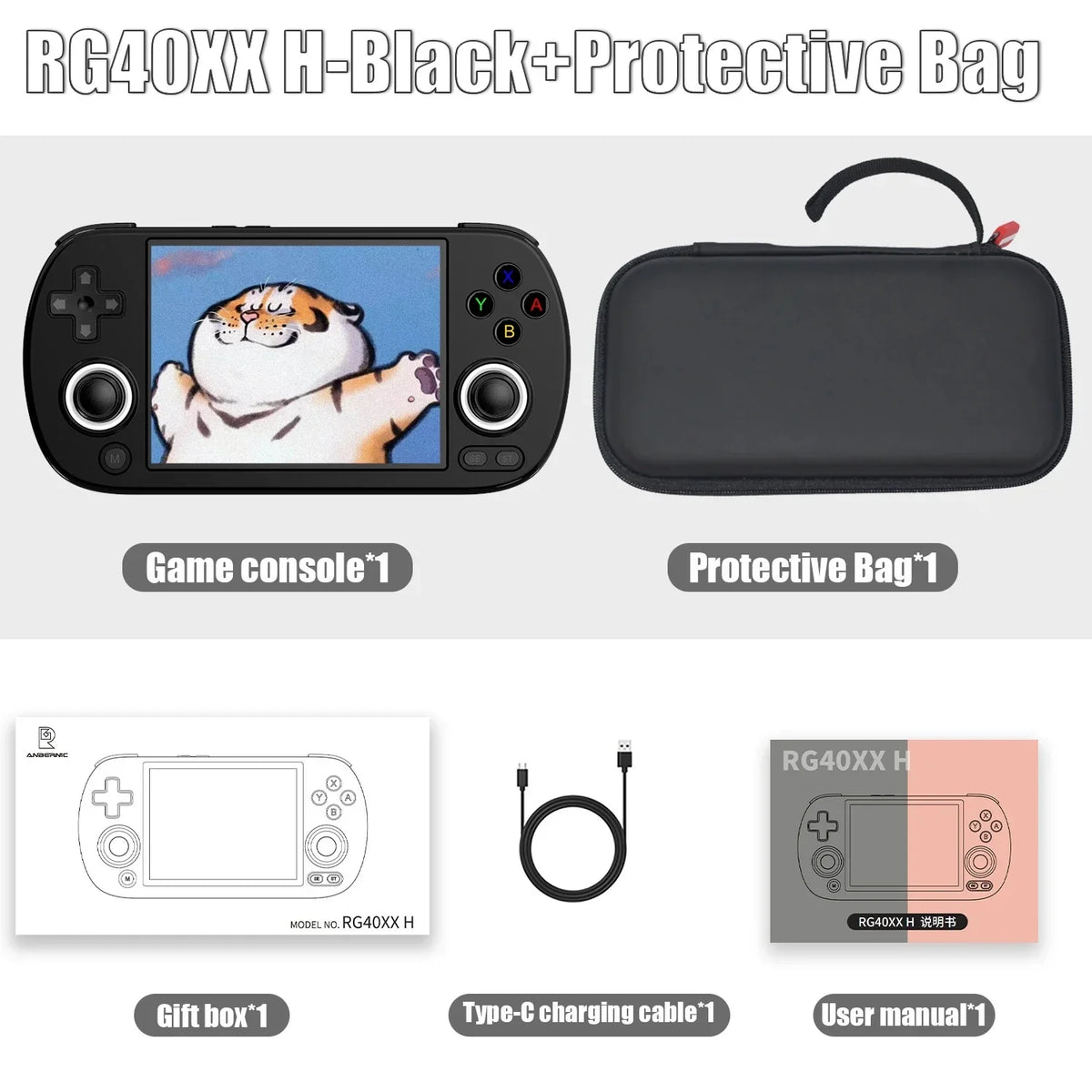 ANBERNIC RG40XX H Retro Handheld Console 4-Inch IPS Linux