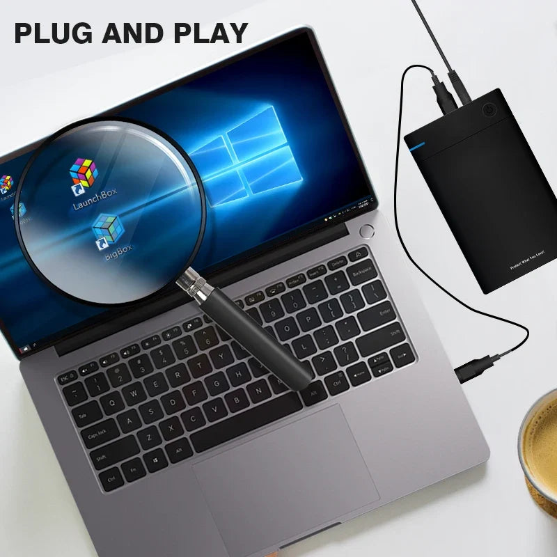KINHANK 12TB Launchbox HDD for PC, 45000+ Games, PS2/PS3 Emulators
