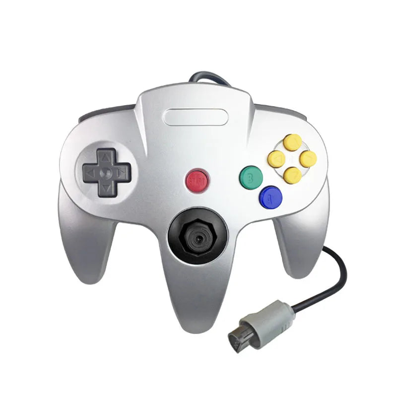 Wired Transparent Controller for N64 Console, Solid Colors