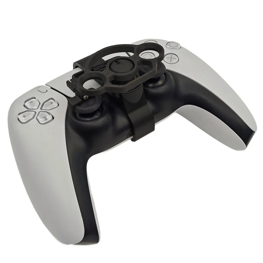 Mini Steering Wheel for PS5 Pro/Slim for PS5 Game Controller Auxiliary Black Replacement 3D Printing Accessories