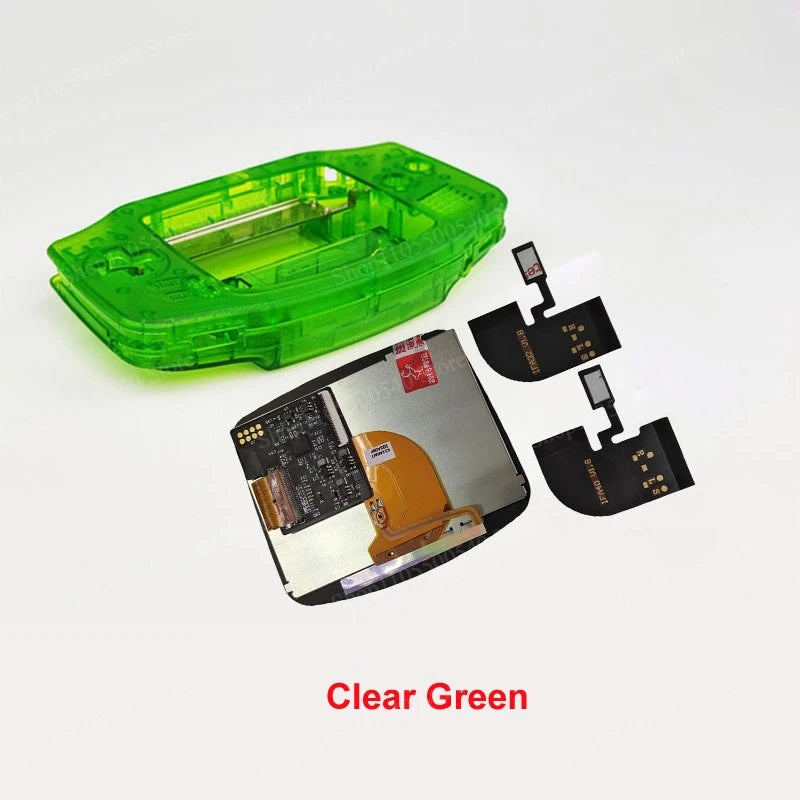Full New GBA IPS V4 Laminated Screen Kits for Gameboy Advance IPS Screen 15 Levels High Brightness Gaming Screen with Shell