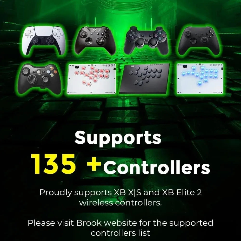 Brook Wingman XB3 Converter for Xbox One/Xbox Series X|S/PC Console Wired Arcade Fight Stick Hitbox Controller Adapter