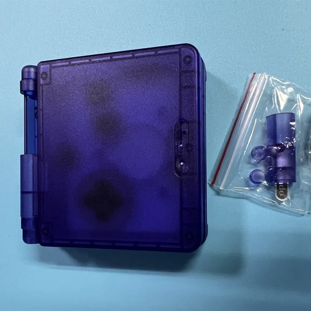 New Shell Case for GBASP Housing GBA SP Shell with Buttons and Sticker Sets Replacement for Gameboy Advance SP Game Accessories