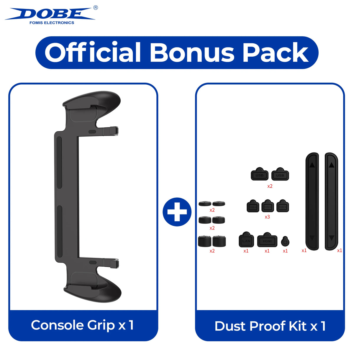 DOBE Grip for Nintendo Switch 2 with 5 Game Card Slots, Anti-Slip