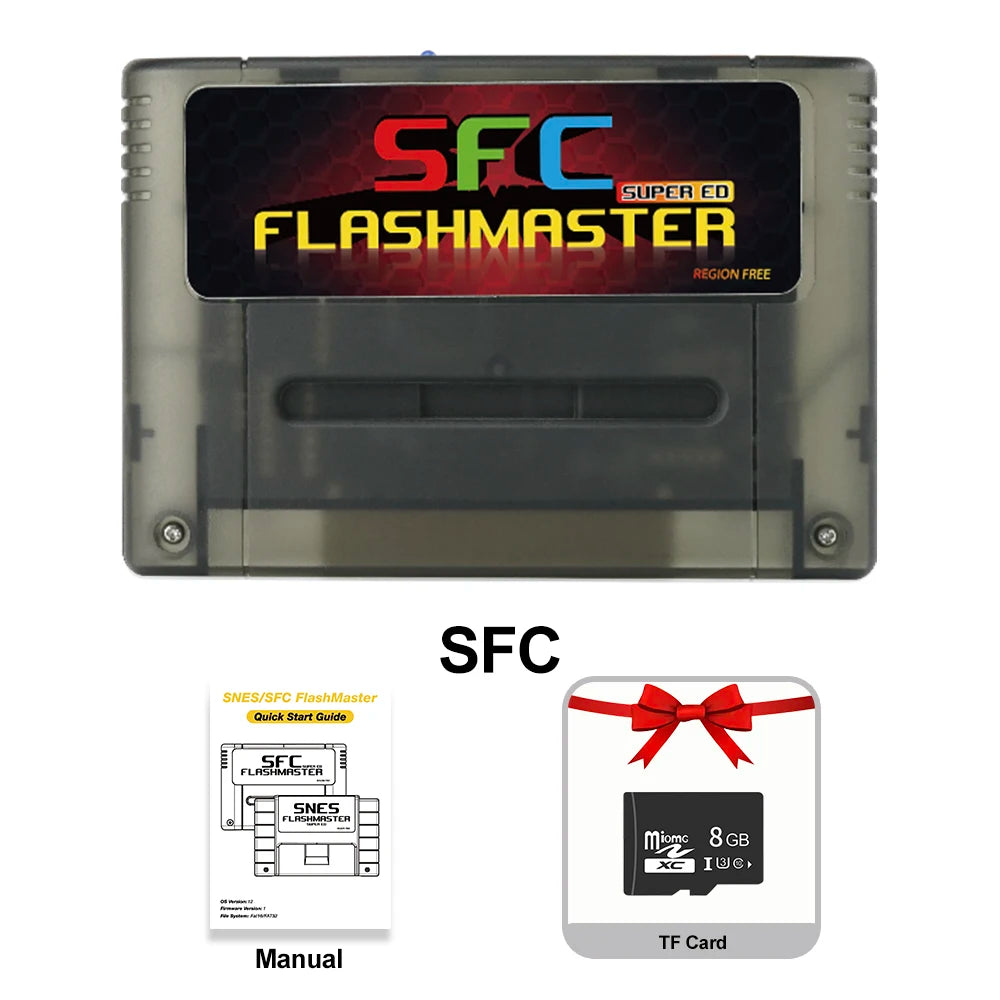 3000 in 1 V1.2 Super Everdrive With 8GB TF Card Game Cartridge For Nintendo SNES SFC Game Console 2026 NEW