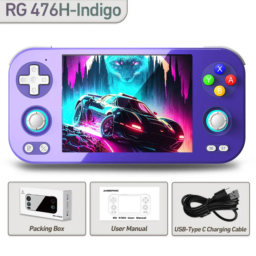 ANBERNIC RG476H Handheld Console, 4.7 Inch LTPS, Android 13, T820