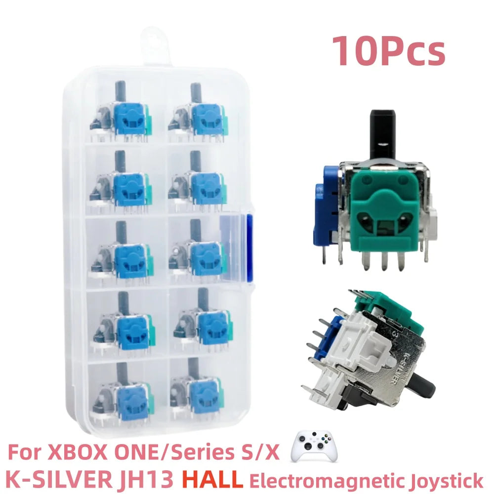 K-SILVER JS13 PRO+ for PS5/PS4/Xbox TMR/Hall Joysticks, 10Pcs