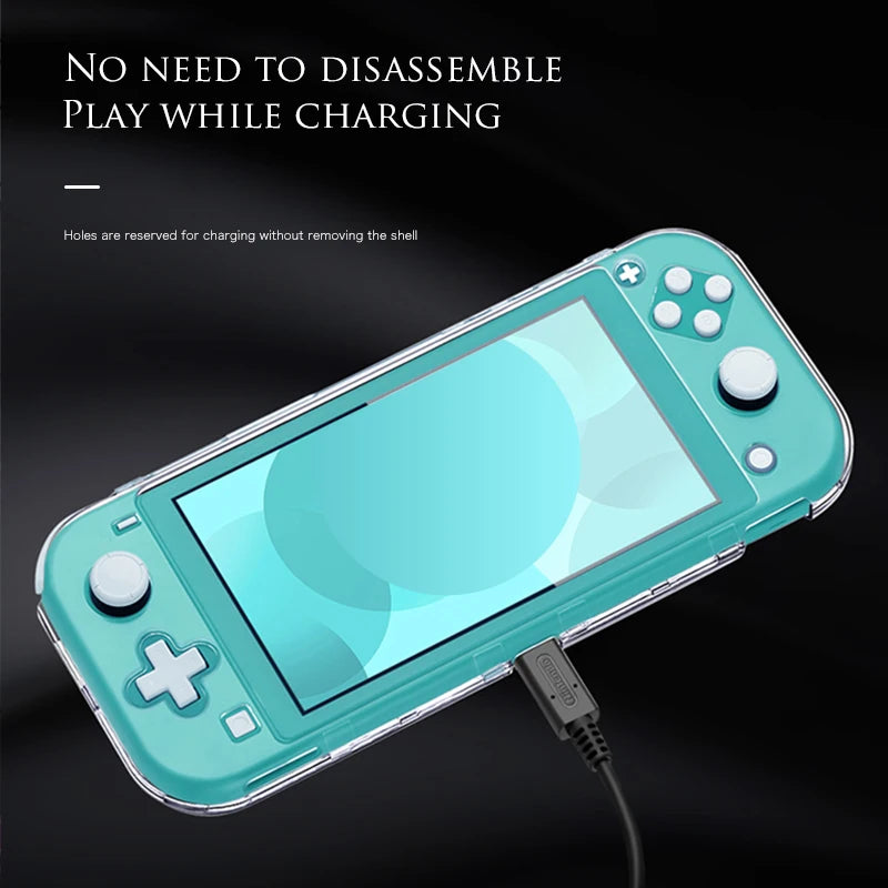 DATA FROG Protective Cover For Compatible-Switch Lite Game Console Transparent PC Crystal Shell for Switch Lite