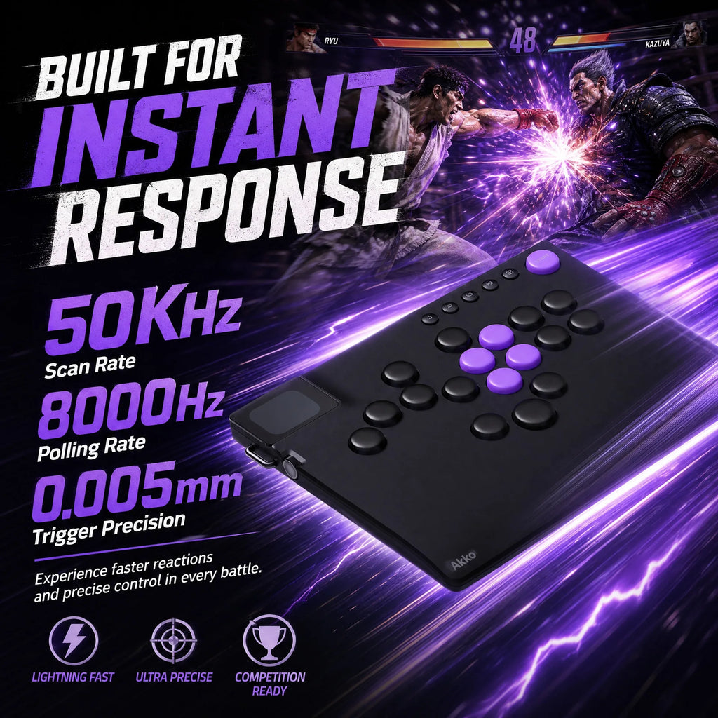 Akko FUNBOX Hall Effect Leverless Controller, PC/PS4/Xbox/Switch