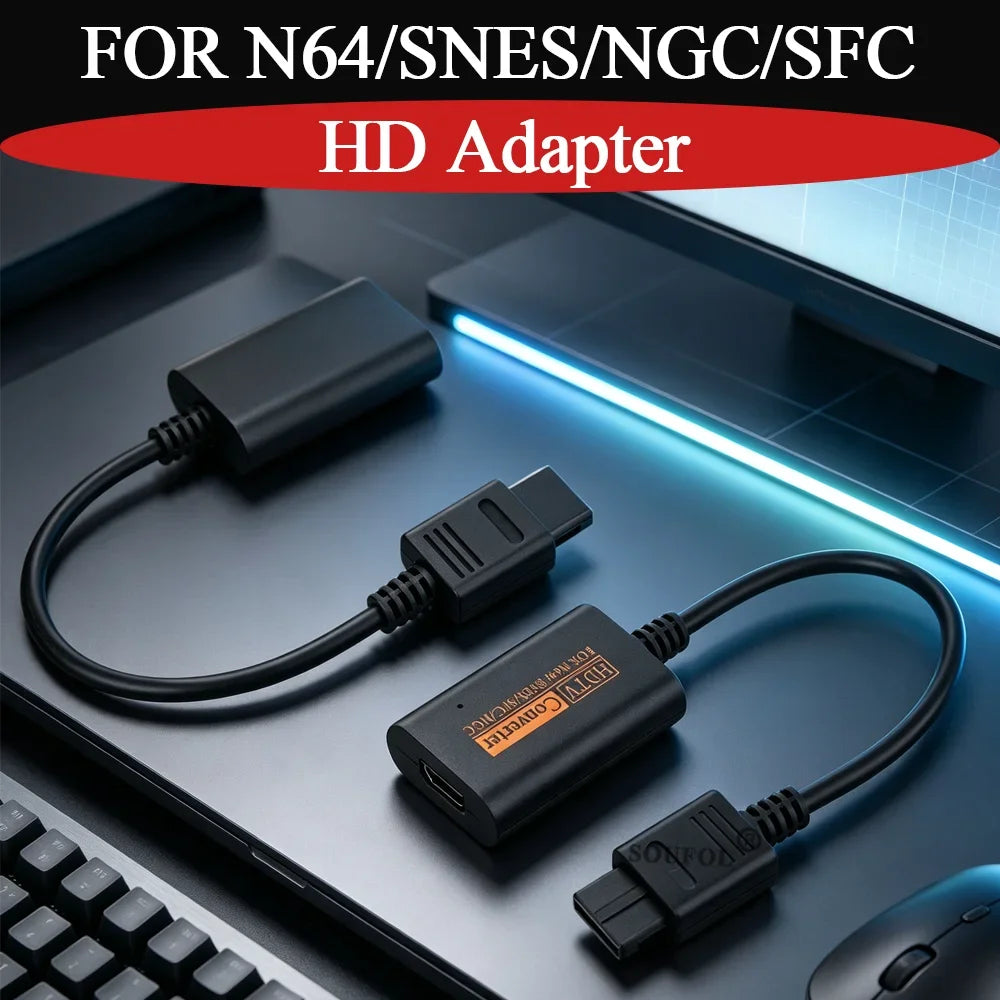 N64 HDMI Converter 720P for N64/GameCube/SNES/SFC Consoles