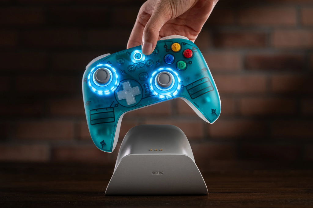 8BitDo Ultimate 2 Wireless Gaming Controller for PC Windows 10, 11 Android TMR Joystick & Switchable Triggers with Charging Dock