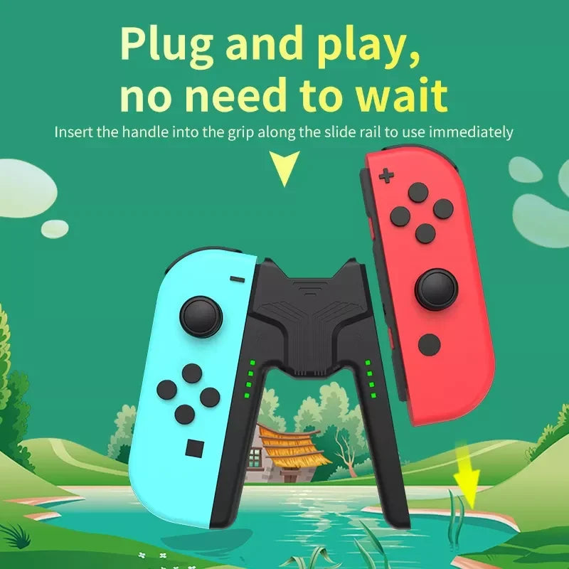 Nintendo Switch Joy-Con Charging Grip with LED Indicator