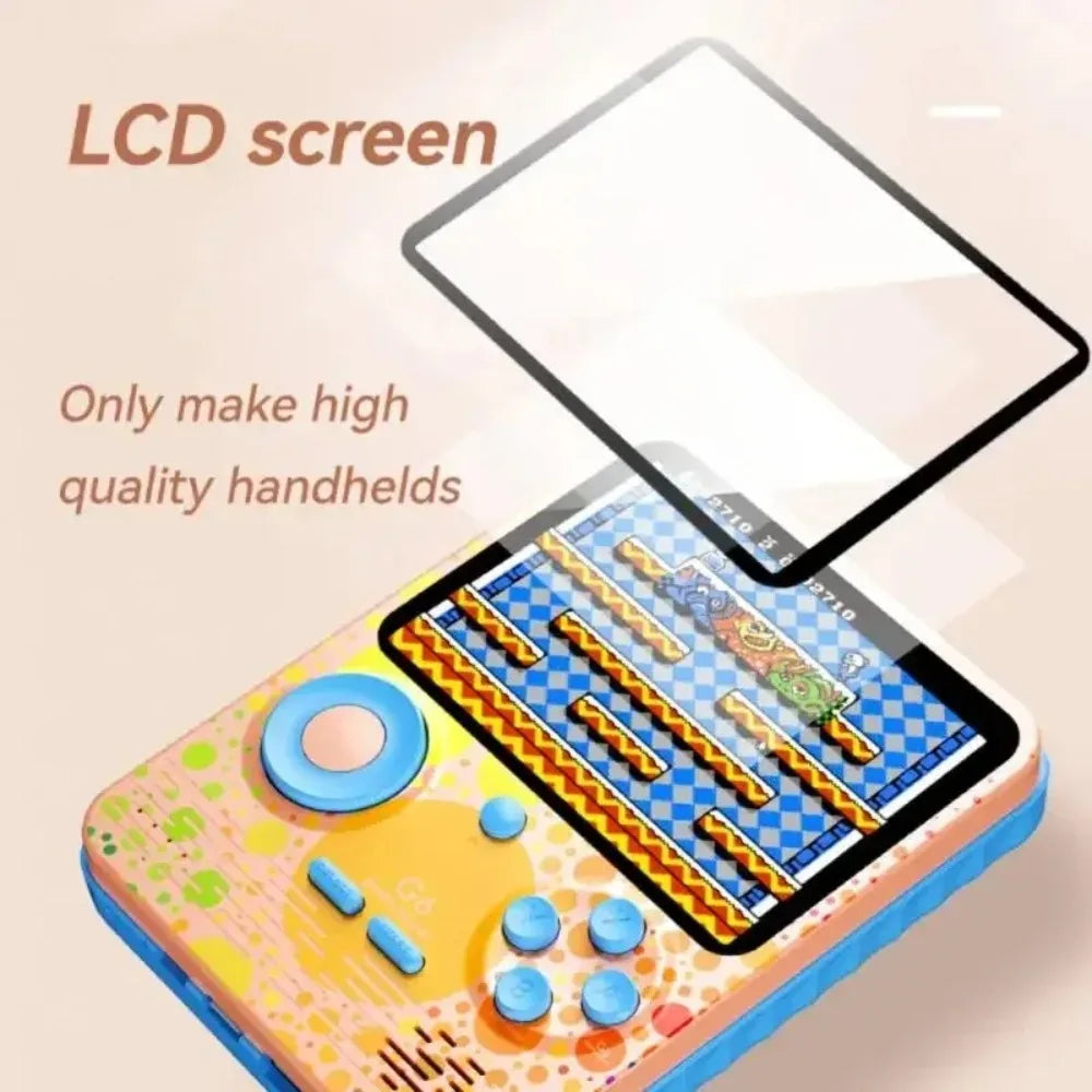 G6 Handheld Game Console, 3.5-inch Screen, 500 Games for Kids