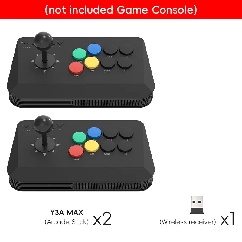 Data Frog Wireless Y3A Max Arcade Stick Fight Joystick for PC TV Box Multi-System Universal Fighting Game Controller