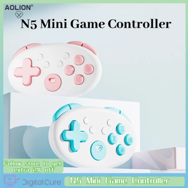 Aolion N5 Mini Game Controller for Switch 2, PC, Steam, Android