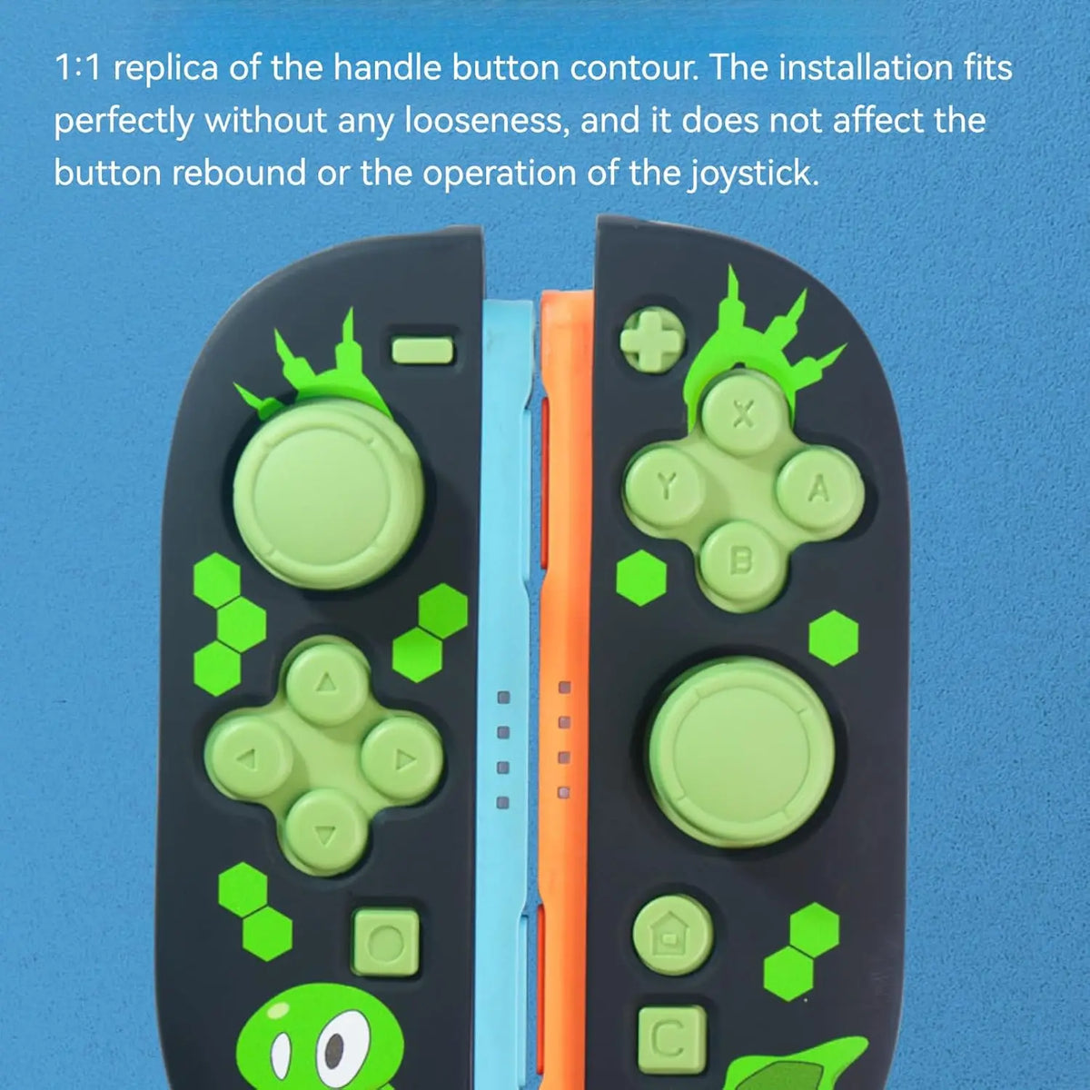 Silicone Gasket Set Compatible with Switch 2, Soft Button Pad Controller Grip Kit, Anti-Slip Joystick Cover for Controller