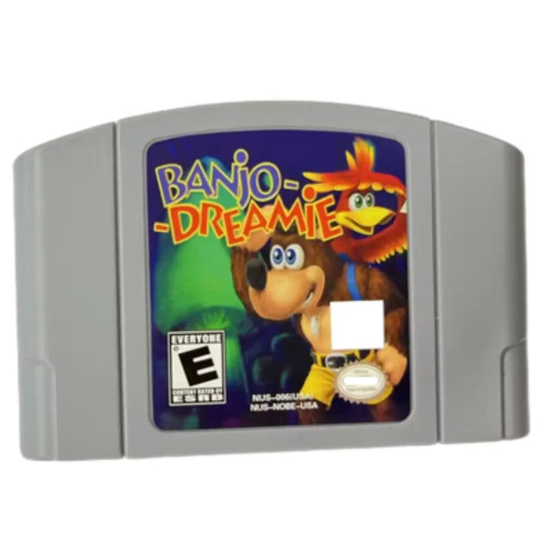 N64 USA NTSC Version 64 Bit Console Video Games Cartridge BANJO Series DREAMIE JIGGIES KAZOOIE TOOIE Hobby Collection Gift Toys