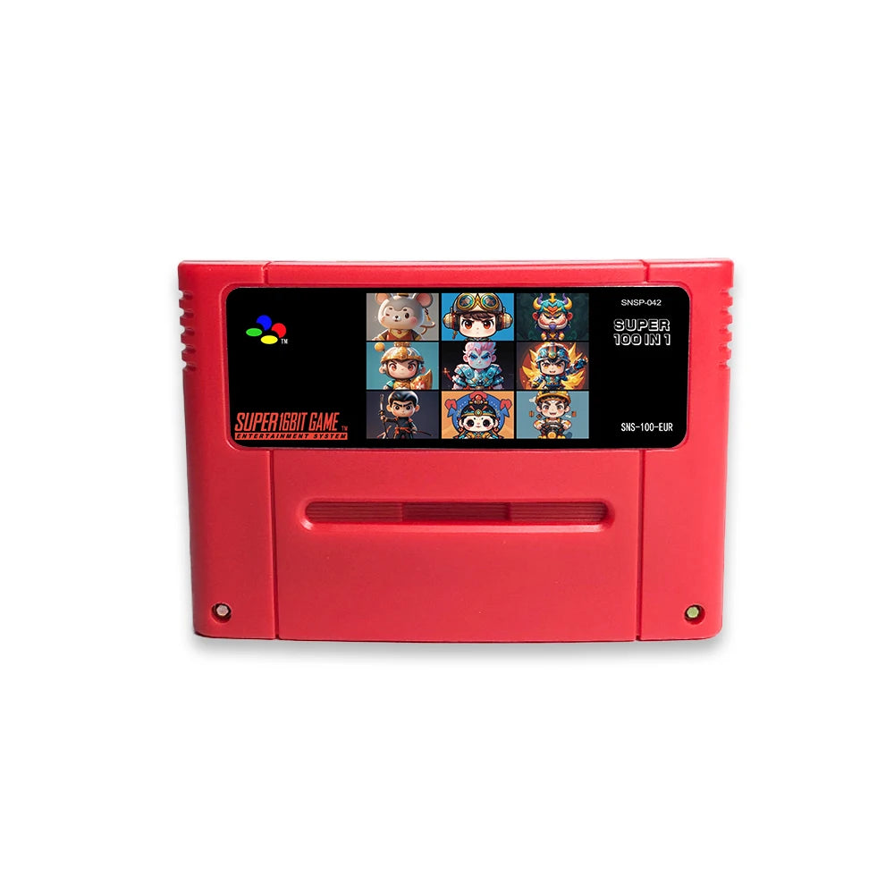 Super 100 in 1 SNES Game Cartridge for NTSC, PAL and Japan