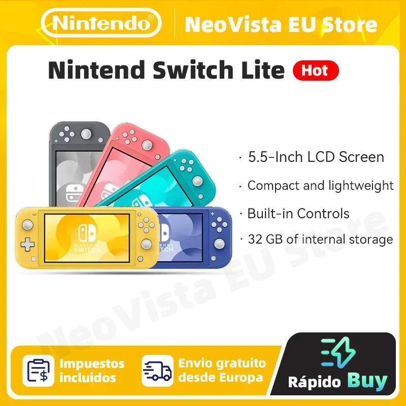 Nintendo Switch Lite Handheld Console 32G, 5.5 Inch Touch Screen