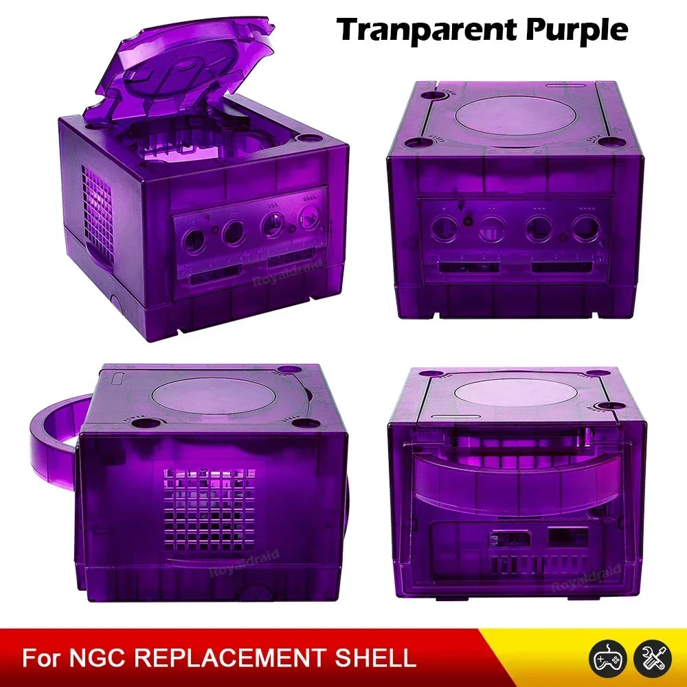 Transparent Black Blue Orange Purple Green White Housing Replacement Shell Case For Nintend Gamecube NGC DOL-001 and DOL-101 Game Accssories