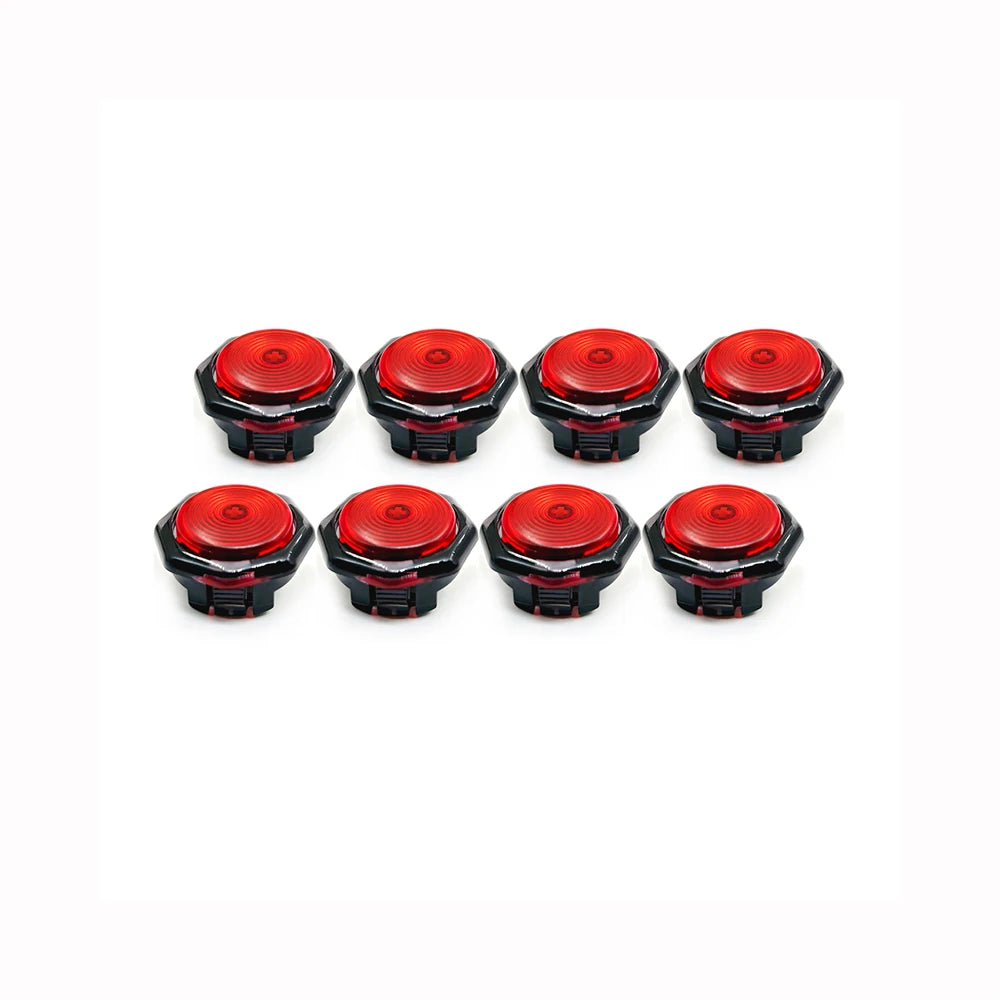 Sinoarcade 8pcs Low Profile Arcade Buttons, Kailh Hot-Swap