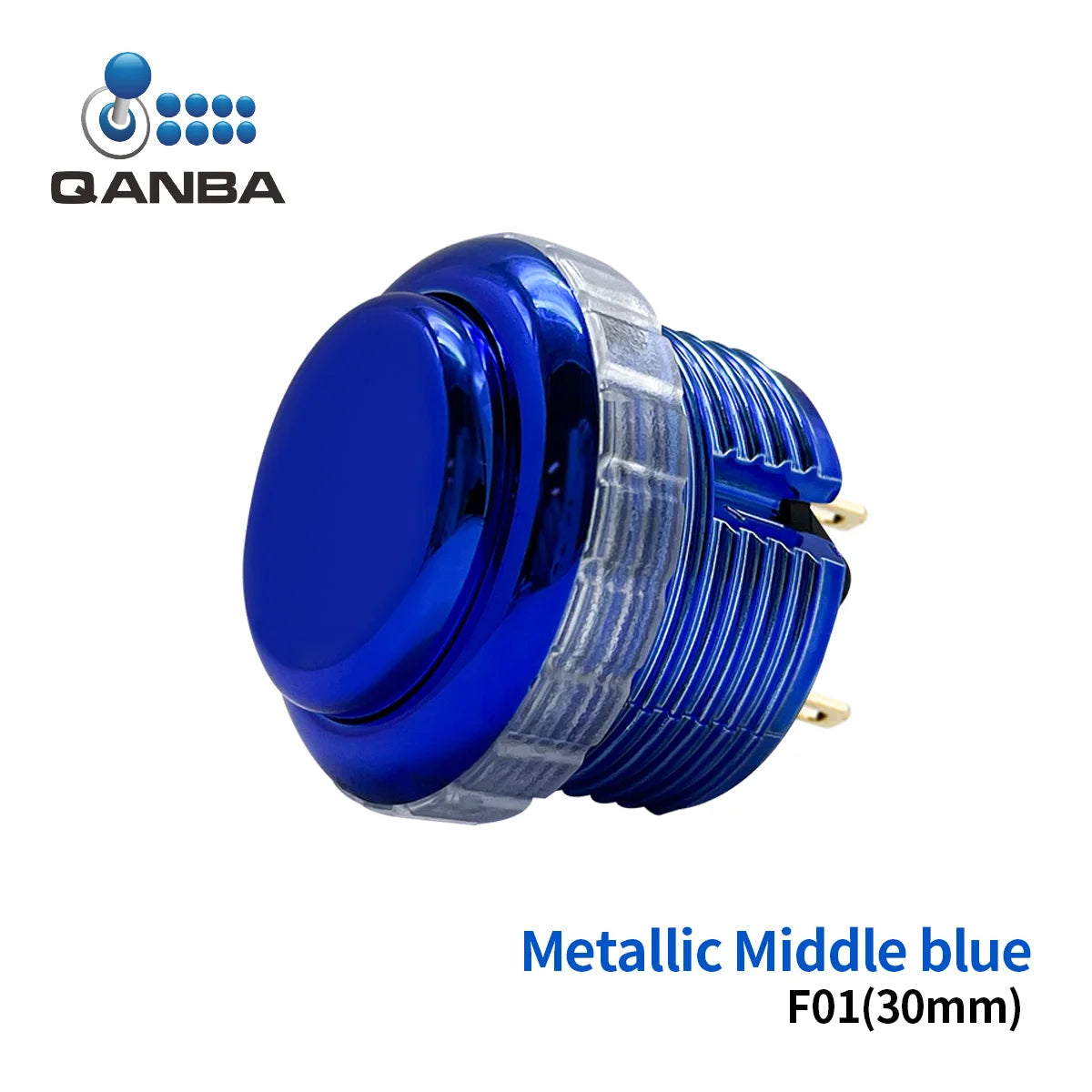 QANBA Gravity LX Arcade Buttons Metallic Color 30mm Mechanical Pushbutton Switch Arcade Stick Accessory DIY Parts