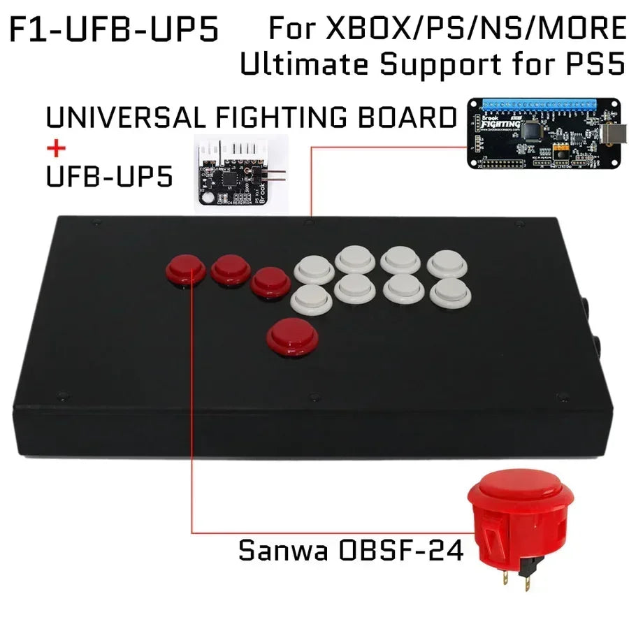 FightBox Fighting Board UP5 Hitbox Fight Stick for PS5/PS4/PC